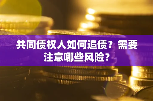 北京共同债权人如何追债？需要注意哪些风险？
