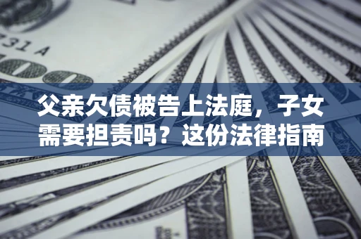 北京父亲欠债被告上法庭，子女需要担责吗？这份法律指南必须看完