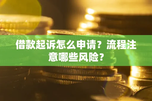 北京借款起诉怎么申请？流程注意哪些风险？